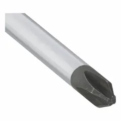 This WESTWARD screwdriver features a #2 Phillips tip and a long shaft for extended reach. The cushion grip handle reduces hand fatigue during assembly, maintenance, and repair tasks. It is not ESD safe and not tether capable.
