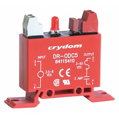 CRYDOM Output Module: DIN-Rail & Surface Relay Mounting, 4 Pins - Combination DIN-Rail & Surface-Mounted Relays