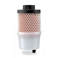 WILKERSON Exhaust Muffler: 1/2 in NPT, 65 cfm, Borosilicate Cloth, 25 dBA NRR, 122°F Max Op Temp (MPN XMC-04-000)