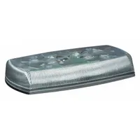 This ECCO 5585 Reflex Series Mini Light Bar is an LED warning light rated SAE J845 Class 1. It offers 18 selectable flash patterns and features a bolt mount with blunt cut wires for electrical connection. Suitable for emergency and service vehicles requiring high-visibility signaling