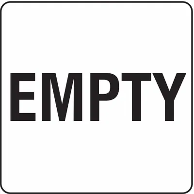 OEM DOT Container Label: EMPTY