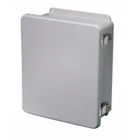 WIEGMANN Enclosure: Fiberglass, 12 in x 12 in x 6 in, NEMA 1/12/3R/4X/6P, Hinged, Solid Cover (MPN HW-J121206CHQR)