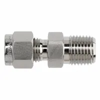 BRENNAN INDUSTRIES Compression Fitting Straight: 1/16 in OD x 1/16 in Pipe Fitting Size (MPN NS2404-01-01-SS)