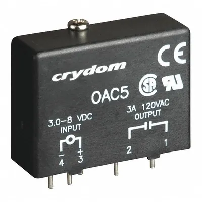 CRYDOM Output Module: PCB Relay Mounting, 4 Pins, 8V DC Input - PCB-Mounted Modules