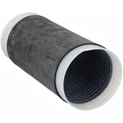 This cold shrink tubing is made from black EPDM rubber and has an inner diameter of 1.68 inches after shrinking. It is 9 inches long and designed for insulating and protecting electrical cable connections, splices, and terminations in industrial and utility applications.