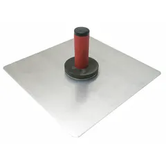 This 13-inch square magnesium hawk is used by drywall and masonry professionals to hold and transport joint compound, plaster, or mortar. The lightweight magnesium blade provides a durable surface for spreading materials. The DuraSoft handle offers a comfortable grip during extended use.
