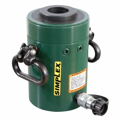 SIMPLEX Hollow Cylinder: 100 ton Nominal Capacity, 3 in Nominal Stroke Lg, 3.11 in - General Purpose Hollow Rams