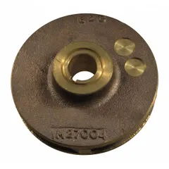 Replacement impeller for Dayton straight centrifugal pumps. Designed for fluid-handling systems requiring water or light-liquid transfer. Compatible with pump models 1TMU6, 4ZA38A, and 4ZA39A.