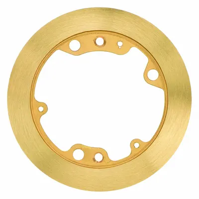 HUBBELL WIRING DEVICE-KELLEMS S3182 Carpet Flange, Round, Brass - Flanges and Trim Rings for Floor Boxes