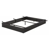 RIZE Bed Base: Queen Fits Mattress Size, 6 in Overall Ht, Metal, Black (MPN J6MB50 BC)