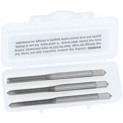 CHICAGO-LATROBE Three-Piece Hand Tap Set #1-64 UNC, HSS, 2 Flute, 3B - Three-Piece Hand Tap Sets