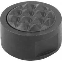 KIPP Rear-Mount Gripper w/Serrated Face: 20 mm Dia, M6, 10 mm Ht, Serrated, Carbide (MPN K0385.20107)