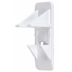 This ladder hook is a component used in refrigerators and freezers to support shelving or storage systems. It helps secure adjustable shelves or bins in place, organizing interior space. For fitment, verify compatibility with your appliance model.