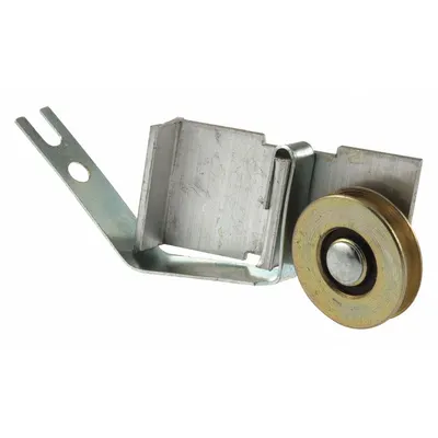 PRIME-LINE Tension Spring Roller: Tension Spring Roller, 1 3/8 in Overall Ht, Unfinished - Screen Door Hardware