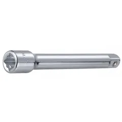 This 1/2" drive hand socket extension has a 6 in overall length and standard type. It features a 1/2 in input and output drive size. Use it to extend reach and access recessed fasteners in automotive, industrial, and mechanical applications.