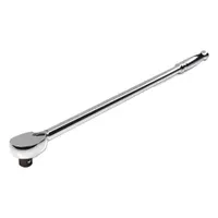TEKTON Hand Ratchet: Pear, Reversible, 18 in Overall Lg, Polished, 4° Min Arc Swing, Extra Long Lg (MPN SRH01118)