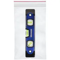 MINIGRIP RED LINE Reclosable Bag: 2 mil Thick, 3 in Wd, 5 in Lg, Hang Hole Not Included, 1,000 PK (MPN MGRL2P0305)