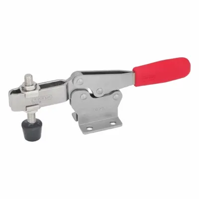 JW WINCO Horizontal Acting Toggle Clamp: Horizontal Handle, Flange Base Mounting - Corrosion-Resistant Toggle Clamps
