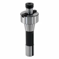 This R8 taper shell mill holder features a 3/4 in pilot and 1.69 in projection. It includes coolant-through capability for efficient chip evacuation and heat reduction during milling operations. Commonly used in metalworking to secure shell mills on machine spindles