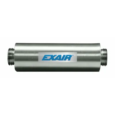 EXAIR Adjustable Vacuum Ejector Muffler: 1 in NPS, 70 cfm, Aluminum, Felt - Vacuum Generator Mufflers