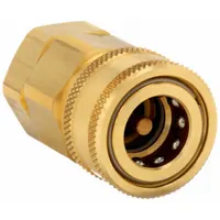 SNAP-TITE Hydraulic Quick Connect Hose Coupling: 1 in, Brass, 14.38 lpm Max. Flow Rate, Nitrile (MPN BVHC16-16F)
