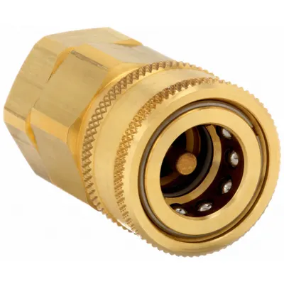 SNAP-TITE Hydraulic Quick Connect Hose Coupling: 1 in, Brass, 14.38 lpm Max. Flow Rate - H Series Hydraulic Quick-Connect Coupling Bodies
