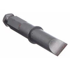 Slotted-head impact bit with imperial 5F-6R industry size and 3-1/2 in overall length. Designed for use with impact drivers in high-torque fastening applications such as assembly and construction.