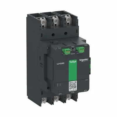 SCHNEIDER Contactor: 3 Poles, 3NO Contacts, 400 A - Non-Reversing IEC Contactors
