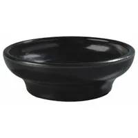 CARLISLE Salsa Dish: 5 oz Capacity, Melamine, NSF Certified, Black (MPN 0875GR03)