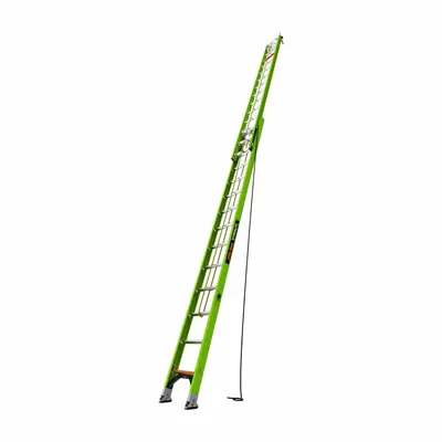 LITTLE GIANT 28 ft Cable Grab Non-Conductive Fiberglass Extension Ladder - Cable Grab Non-Conductive Fiberglass Extension Ladders