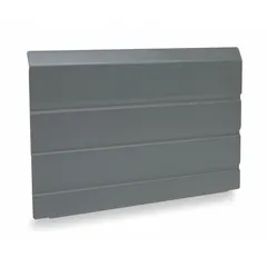 Drawer divider for Vidmar Modular Drawer Cabinets. Designed for drawers with 7 7/8 in width/depth and 5 1/4 in height. Overall height 5 1/4 in. Used to create compartments for organizing small parts in industrial storage systems.