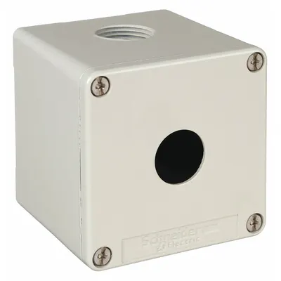 SCHNEIDER XAPG19501 Enclosure for 22mm Operators, 1 Hole, Cast Zinc, NEMA 13/4 - Enclosures for 22mm Operators