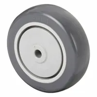 SHEPHERD Caster Wheel: 4 in Wheel Dia., 1 1/4 in Wheel Wd, Polyurethane, 300 lb Load Rating, Std (MPN WH04.0X1.25TPU33(GG)375)