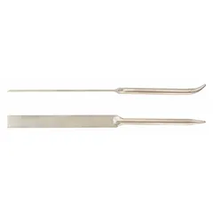 The AMPCO K-50 is a full-length straight gasket scraper with a standard bevel/offset blade. Both blade and handle are made of nonsparking nickel aluminum bronze, suitable for removing gaskets and sealants in environments with flammable materials.
