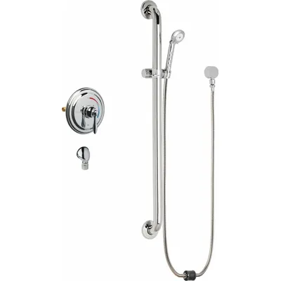 CHICAGO FAUCETS SH-TP5-00-024 Shower Faucet with Hand-Held Showerhead - Shower Faucets with Hand-Held Showerheads