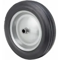 APPROVED VENDOR Semi-Pneumatic Wheel: 16 in Wheel Dia., 3 5/8 in Wheel Wd, Rubber, 4 in Hub Lg, 16x4