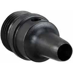 This hollow punch is designed for cutting clean, round holes in cloth, gasket metal, light sheet metal, and vinyl. It features a 3/4 in shank diameter and 3/4 in overall length. Commonly used in gasket fabrication and light sheet metal work.