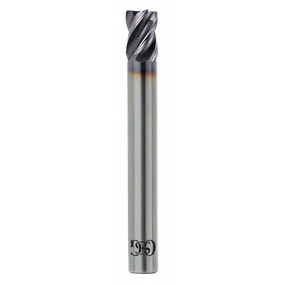 OSG Corner Chamfer End Mill: Carbide, TiAlN Coated, 4 Flute, 5/8" Mill Dia - Fast-Cutting Carbide Corner-Chamfer End Mills for Stainless Steel & Super Alloys