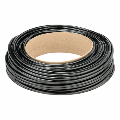 PARKER Standard Polyurethane Tubing, 3/8 in ID x 1/2 in OD, 250 ft, Black