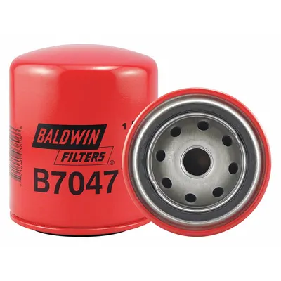 BALDWIN FILTERS Oil Filter: B7047, 3/4"-16 Thread Size, 4 1/2 in Overall Ht - Spin-On Oil Filters