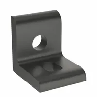 Inside Corner Bracket: Slotted Inside-Corner Bracket, 10 Series, 1 in x 7/8 in x 1 in, 2 Holes (MPN 4265-BLACK)