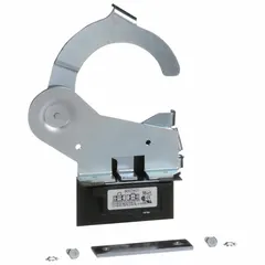 Interlock kit for use with disconnect switches sized 400 to 1200 A. Includes one normally open and one normally closed contact. Rated 600V AC. Suitable for industrial power distribution and motor control center applications.