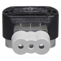 This 3-port pigtail butt splice wire connector uses insulation displacement technology for fast, tool-free connections without stripping insulation. Rated for 20 AWG to 18 AWG wire sizes and 600 V, it is suitable for splicing and terminating solid or stranded wires in electrical installations.