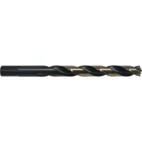 CLE-LINE Jobber Length Drill Bit: #60, 135° Split Point, Black & Gold HSS, 3-Flats Shank (MPN C18113)