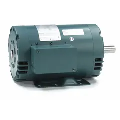 Open Drip Proof (ODP) rigid base motor for general-purpose industrial applications such as pumps, fans, conveyors, and machine tools. Operates at 1 1/2 hp, 1,750 RPM, 230/460V AC, 60 Hz, with full load current of 4.8/2.4 A.