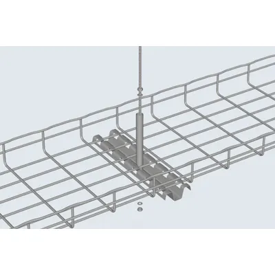 CABLOFIL Center Hanger: 20 in Wd, Steel - Ceiling Supports for Wire Mesh Trays