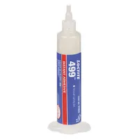 LOCTITE Instant Adhesive: 499, Plastics, 0.35 fl oz, Syringe, Clear, Thick Liquid, 50 g/L and Under (MPN 231344)