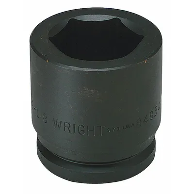 WRIGHT TOOL Impact Socket: 1 1/2 in Drive Size, SAE, 5 1/8 in Socket Size, 6-Point - 1-1/2" Drive Impact Sockets