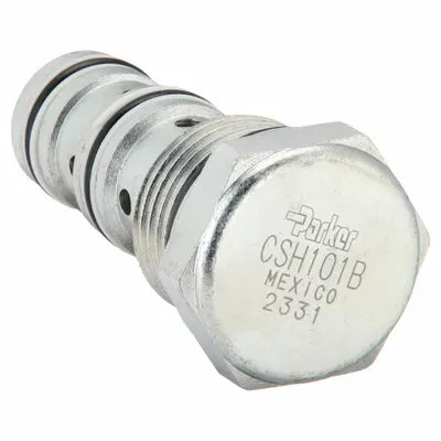 Parker Cartridge Valve: Steel, Block-Mounted, Two Positions, Two-Way - Cartridge Shuttle Valves
