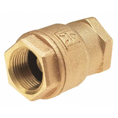 MILWAUKEE VALVE Low Lead Spring Check Valve: Swing, Inline Valve Body, 3/8 in Pipe Size - Lead-Free Bronze Inline Disc Check Valves